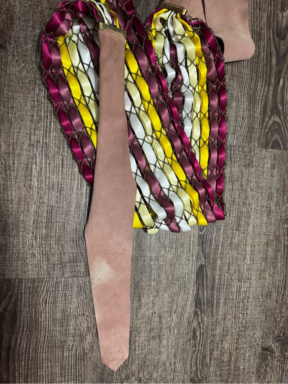 Etro Multicolor Braided Ribbon Wide Belt - Picture 4 of 6